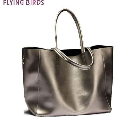 FLYING BIRDS Genuine Leather Women Handbag Famous Brands Messenger Bags Fashion Cow leather women tote high quality pouch a2614