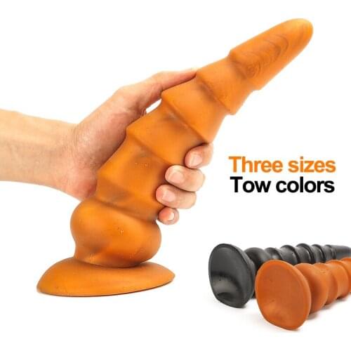 Liquid Silicone Anal Butt Plug Super Soft Vaginal Anal Dildo Anus Dilator Expander Butt Plug Erotic Sex Toys For Women Men