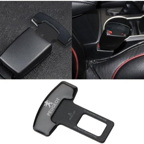 1/2Pcs Metal Car Interior Seat Belt Clip Safety Belt Plug For Peugeot 206 207 208 306 307 308 407 408 508 Accessories