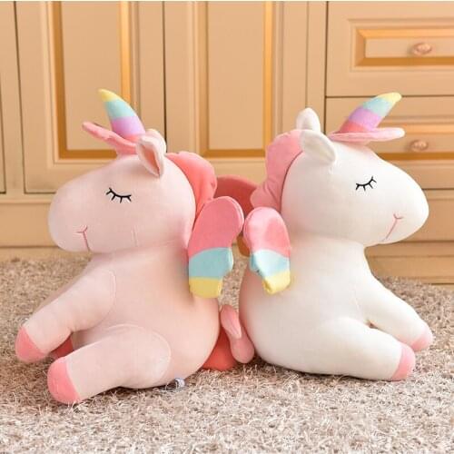 1pc 30cm sweet sleepy fly horse plush doll hold pillow stuffed toy girl kids infant creative gift