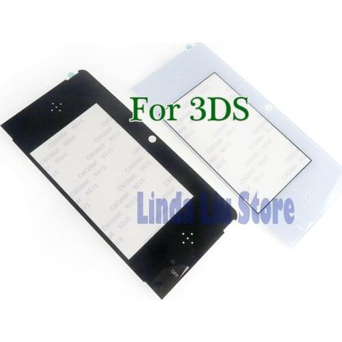 1pc/lot for 3ds black and white New Replacement Top Front LCD Screen Frame Lens Cover For 3DS Repair