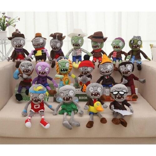1pcs PVZ Zombies Plush Toys 30cm PVZ Gargantuar Hats Pirate Duck Zombie Plush Stuffed Toys Doll Soft Toy Gifts for Kids