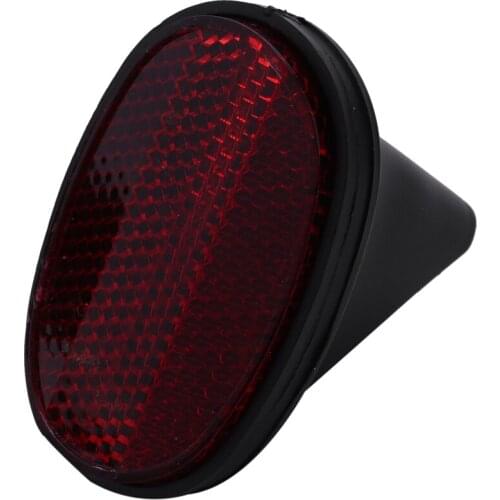 1 pcs Bicycle Rear Tail Fender Reflector Mudguard Oval Warnning Red black
