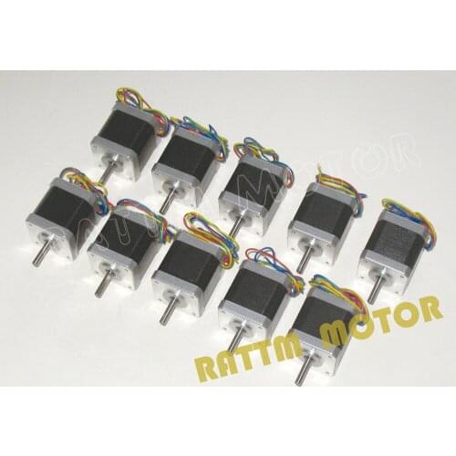 New products!!!10PCS Nema17 CNC Stepper Motor 40mm/ 58 Oz-in / 1.3A CNC stepper motor stepping motor 4lead wrie