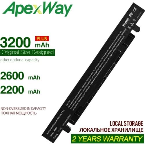 14.8v A41-X550 Laptop Battery for Asus X450EA F550E R510VB X550CL X450EP R409VE R510VC X550CC X450L X450LC X450VC A450VE F450Ve