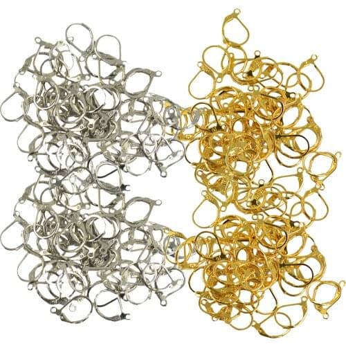 200 Pieces French Leverback Hook Open Loop Findings DIY Retailer Supplies Craft