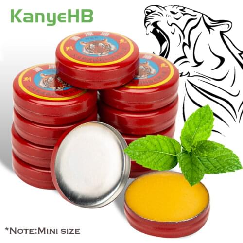 3pcs Tiger Balm Pain Relief Ointment Relieve Joint Pain Headache Stomachache Dizziness Heat Stroke Insect Stings Herbal Oil A625