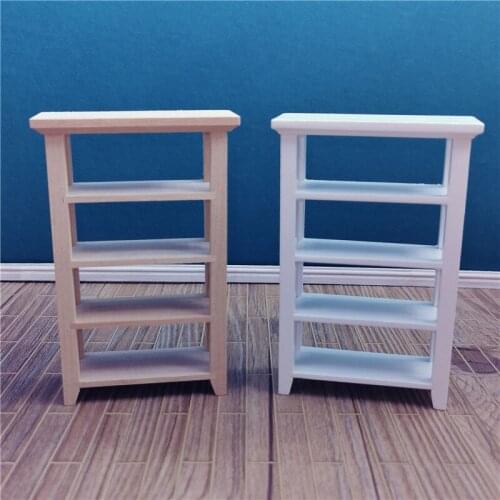 A05-X031 children baby gift Toy 1:12 Dollhouse mini Furniture Miniature rement Doll accessories storage rack display rack 1pcs