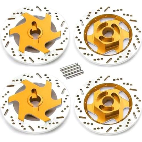 RC Accessories Metal RC Brake Disc Wheel Rim Hex Hub Brake Disc Decoration Durable Replacement Parts for 1/10 Model Car
