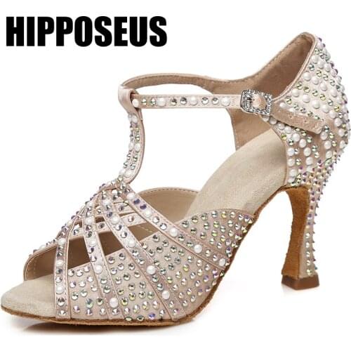 Ballroom Dance Shoes Women Salsa Tango Girls Latin Ladies Modern Dance Shoes High Heels Soft Dancing Shoes Fashion Professional