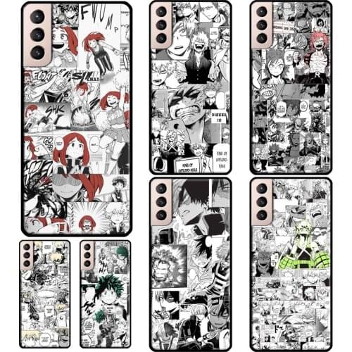 My Hero Academia Manga Collage BNHA Soft Case For Samsung Galaxy S21 S20 FE Note 20 Ultra Note 10 S8 S9 S10 Plus Phone Cover
