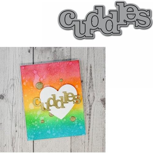 Cuddles Word Die Cuts For Card Making Cuddles Word dies scrapbooking metal cutting dies new 2019
