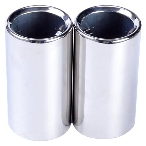 ESPEEDER High Quality 2Pcs Stainless Steel Exhaust Tip Exhaust Muffler Tail Pipe Tip For BMW 325i 328i