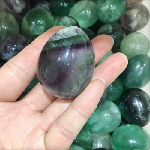 Fluorite Crystal Stone Egg Mineral Rock Gemstone China 45 mm