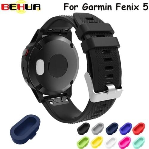 10 colors different Hot dust plug function good designer protector of smartwatch For Garmin Fenix 5 Silicone cover 10pcs / lot