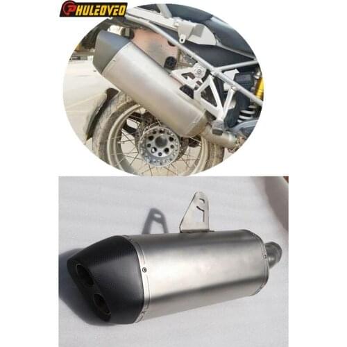 For BMW R1200GS ADV 2013-2021 Exhaust Muffler Link Pipe Slip-on Motorcycle Muffler Exhaust Mid Pipe Dual Escape for R1200GS Moto