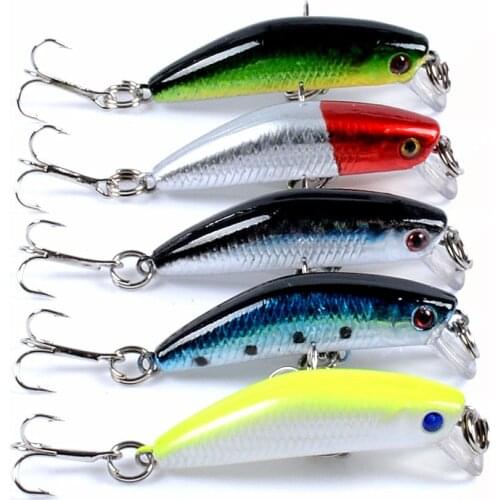 4.5cm/2.8g Fishing Lure Sinking Minnow Peche Artificial Hard Bait For Bass Perch Pike Salmon Trout Lure
