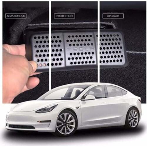 Car Seat Air Conditioning Air Outlet Cover Car Bottom Plate Air Outlet Anti-Clogging Accessories Suitable For Tesla Model3