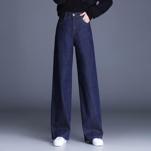 KUANGNAN Women's Straight Jeans