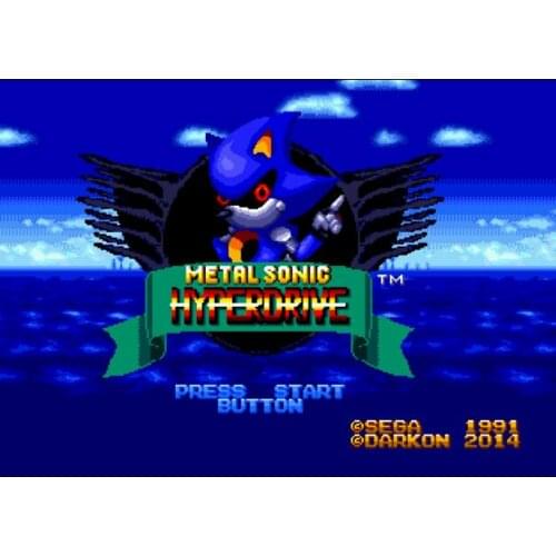 Metal Sonic Hyperdrive 16 Bit MD Game Card For Sega Mega Drive For Genesis