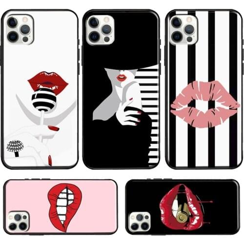 Sexy Lips Fashion Case For iPhone 12 Pro Max 12 mini 11 Pro Max 6S 7 8 Plus X XR XS Max SE 2020 Cover