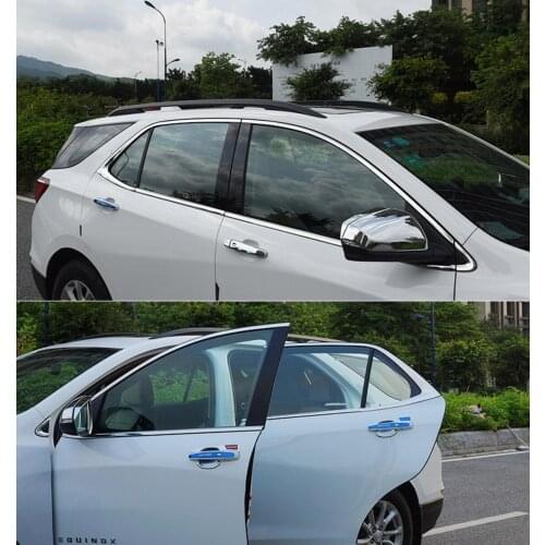 Stainless steel Exterior Window Sill Lid Trims for chevrolet Equinox 2017 2018 Holden Equinox Car Styling