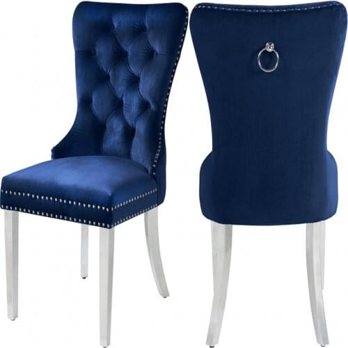 Nordic dining chair leisure modern kitchen furniture Dining chair family simple velvet back chair hotel home dining chair