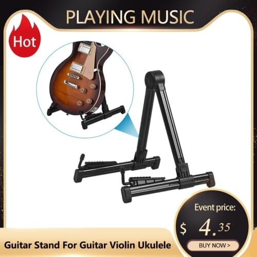 Portable Guitar Stand Holder ABS Plastic Retractable Foldable Stand Holder for Bass Guitar Violin Ukulele for Guitarist