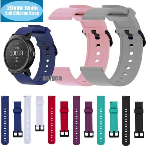 Fashion Silicone Watch Strap Band For Ticwatch 2/Ticwatch E Replacement Sports Bracelet 20mm Wrist strap