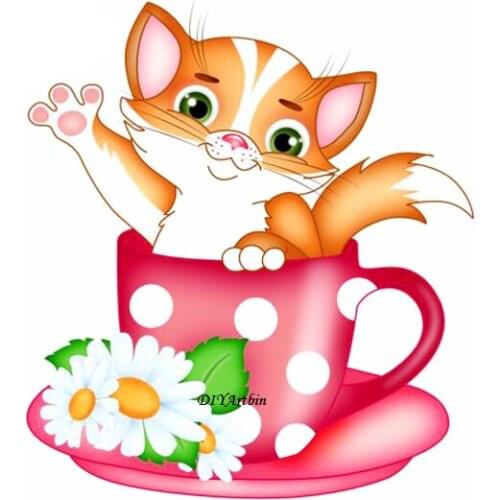 Fox Summer Teacup Metal Cutting Die Embossing Scrapbooking Stencil Craft Cut Die For DIY Card Handmade