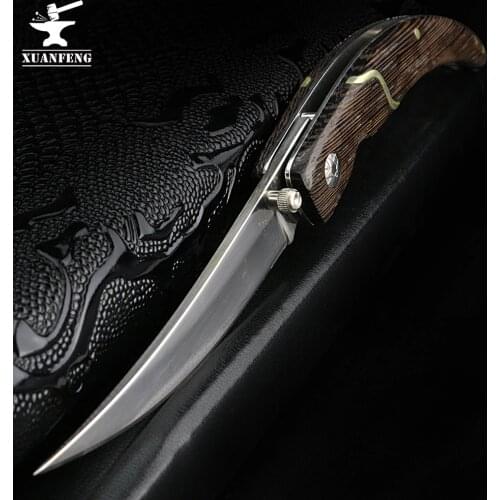 XUAN FENG outdoor folding knife tactical hunting knife high hardness army knife folding knife camping portable pocket knife
