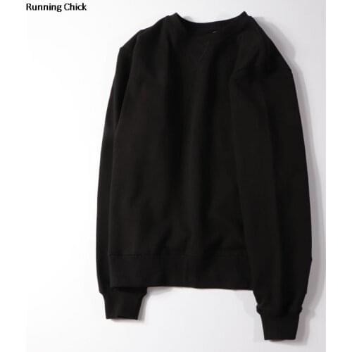 340g heavy blue yellow green color cotton pure color aqua loose foundation lovers round collar fleece single men and women