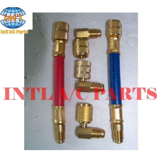 Air compressor three-color freon pipe quick couplers connector fitting (REFRIGERATION TOOL)