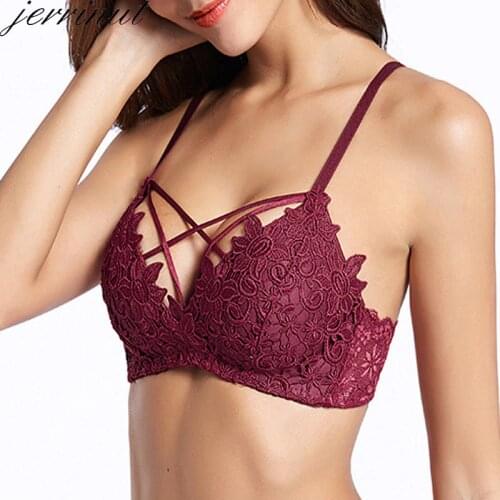 Jerrinut Sexy Underwear Womens Bra Push Up Lace Bras For Women Seamless Lace Bralette Bra Brassiere Femme Soutien Gorge BH