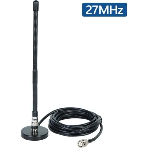 CB Antenna 27MHz CB Radio Antenna BNC Connector High Gain for Cobra Midland Uniden Anytone Maxon President CB Radio