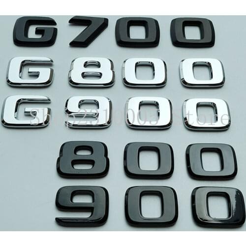 Black Chrome Biturbo 700 800 900 Red Block Emblem Car Side Fender Logo for Mercedes Benz G Class G63 G65 G500 G800 Brabus W463