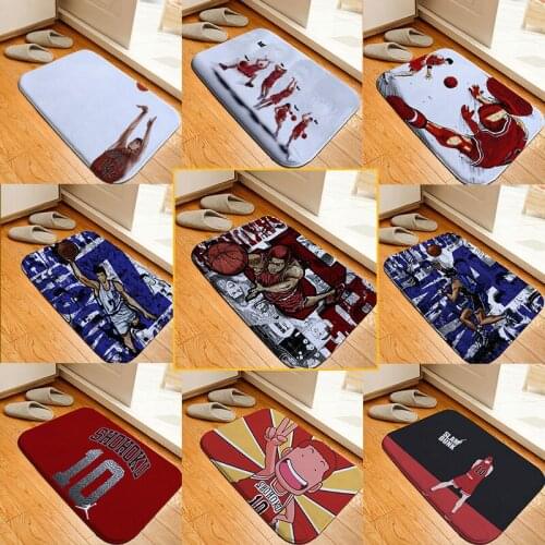 Decorative Bedroom Carpets Cartoon Flannel Carpet Bedroom Bedside Area Rugs Mat Door Mat