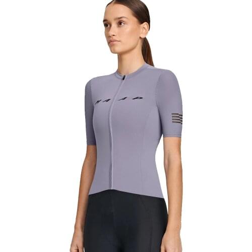 MAAP Female Summer Cycling Jersey Breathable Short Shirts Sleeve Clothes Quick Dry Womens Pro Team Mountain Bike Abiti Ciclismo