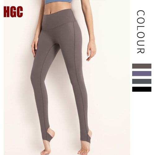 HGC Yoga Pants Women High Waist Elastic Tight Squat Proof Fitness Sport Leggings Gym Workout Butt Lifting Sexy Running Capris