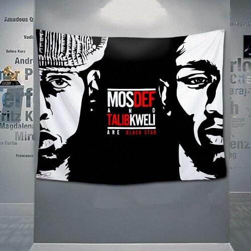 Hip-Hop Music Rock Band Poster Large Retro Flag Banner HD Print Cloth Art Hanging Painting Tapestry Wall Sticker Bar Home Decor