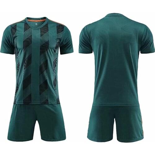 Blank Adult and Kids Soccer jerseys Shirts+shorts Two Pieces Fashion Tracksuit Uniform 19/20 survetement football jersey Sets
