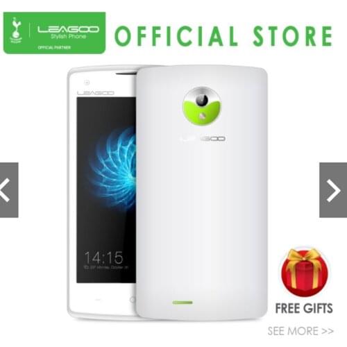 LEAGOO Alfa 8 3G Smartphone 4.0 Inch 1GB RAM 8GB ROM MTK6580 Quad Core Android 5.1 1800mAh 5MP WIFI WCDMA Mobile Phone