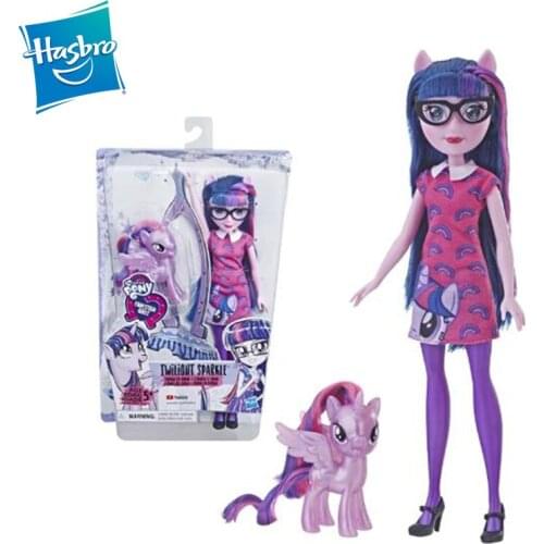 Hasbro Authentic My Little Pony Anime Character Girl Set Basic Pony Ziyue Peach Girl Play House Toy Ollection Model Doll