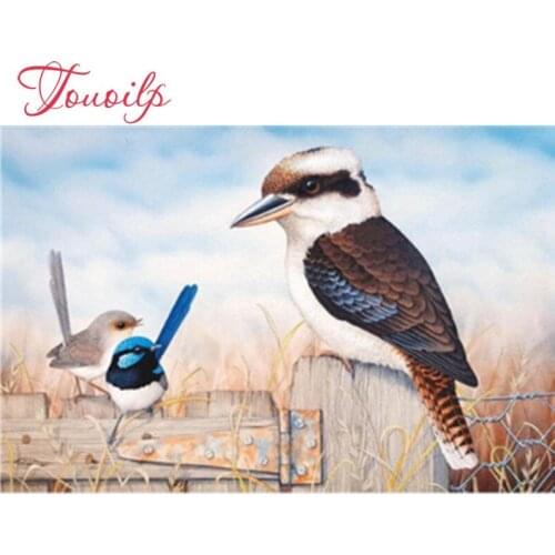 Peinture à oiseaux en diamant 5D bricolage | 16 sortes de peintures, peinture à diamant, point de croix, broderie, strass, Kits