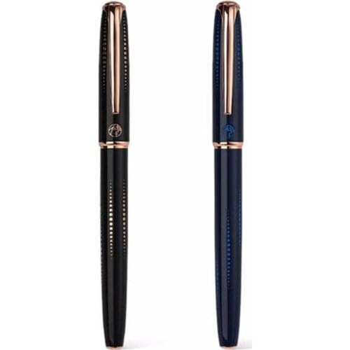 New Arrival Picasso Pimio 916 Blue Metal Fountain Pen Iridium Medium Nib With Wonderful Blue & Golden Dots Office Business Pen