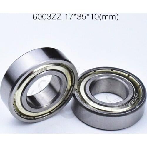 6003ZZ 17*35*10(mm) 1Pieces bearing ABEC-5 6003 6003ZZ metal sealed chrome steel deep groove bearing
