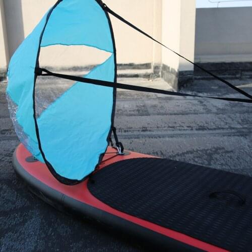 Durable Foldable Kayak Boat Wind Sail Summer Surfing Wind Paddle Kayak Sail Downwind Paddle Rowing Boats Wind Window Drop Ship