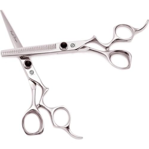 Barber Kit 5.5" 6" Japan 440C Purple Dragon Hair Cutting Scissors Professional Styling Tool Hairdressing Thinning Scissors 9016