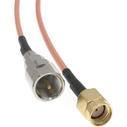 100PCS FME Male Plug To RP-SMA Male Straight Connector With 20cm RG316 RG-316 RF Coaxial Pigtail Jumper Low Loss Cable