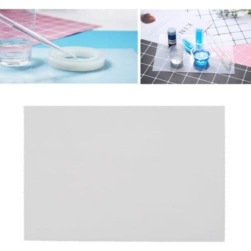Silicone Clear Mat Resin Pad Craft Tool High Temperature Resistance Sticky Plate E56C